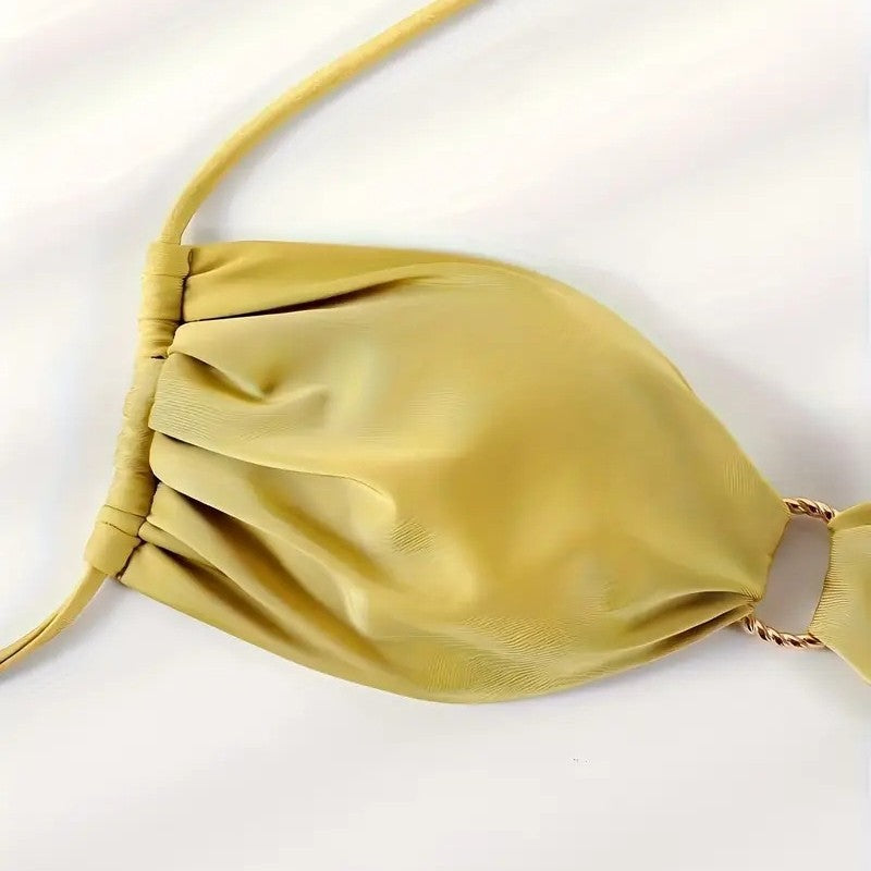 Women's bandeau bikini with decorative rings StylebySassy