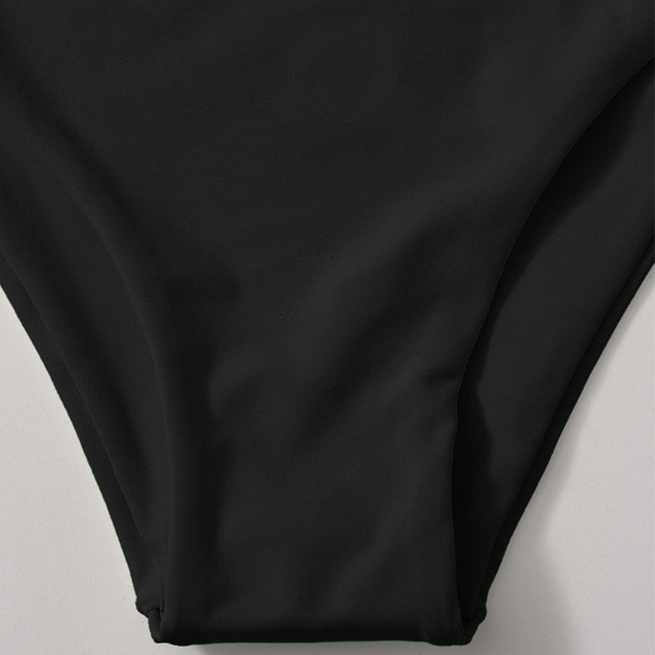Women's High-Cut Bikini Bottom with Elegant Waistband StylebySassy