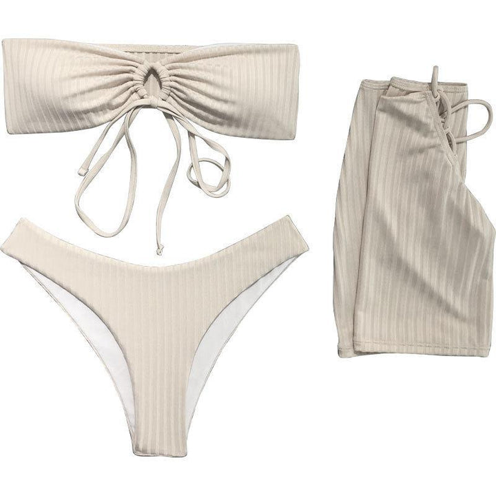 Ladies Bandeau Bikini with Wrap Skirt StylebySassy