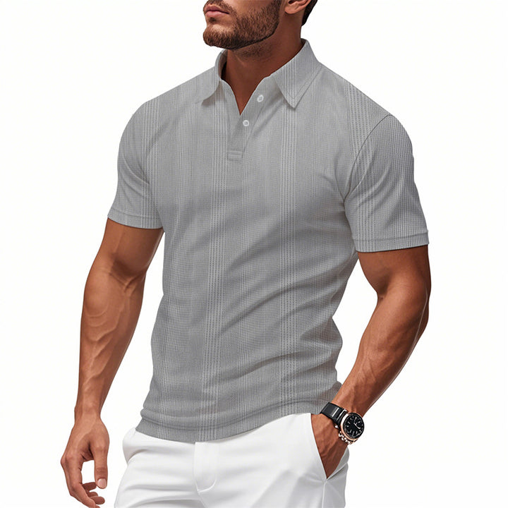 Men's Breathable Polo Shirt made from Cotton Blend with Slim Fit StylebySassy
