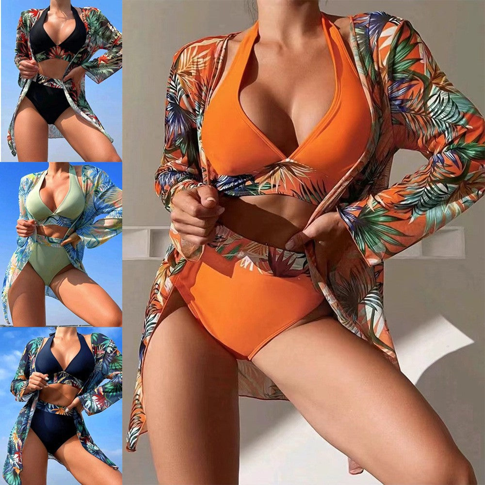 Women's Bikini Set with Floral Cover-Up StylebySassy