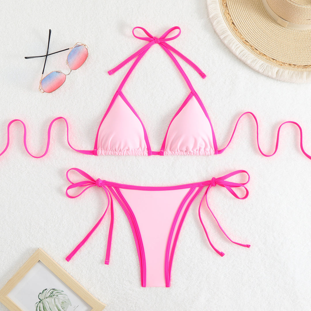 Women Triangle Bikini with Adjustable Straps StylebySassy