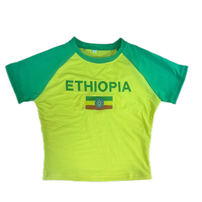 Ladies sporty T-shirt with original motif StylebySassy