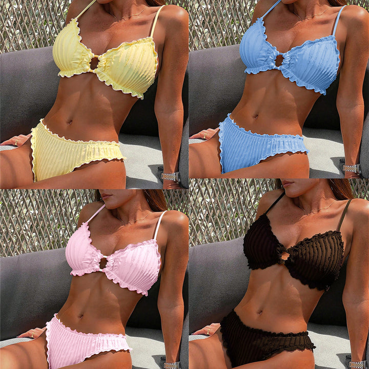 Women's Ruffled Bikini Set with Stylish Details StylebySassy