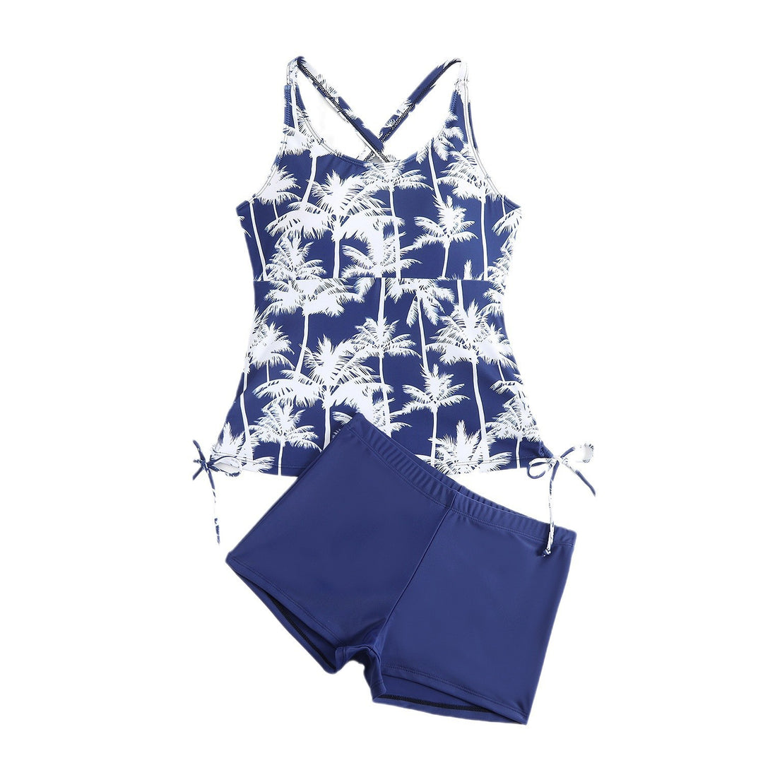 Ladies tankini with adjustable straps and casual shorts StylebySassy