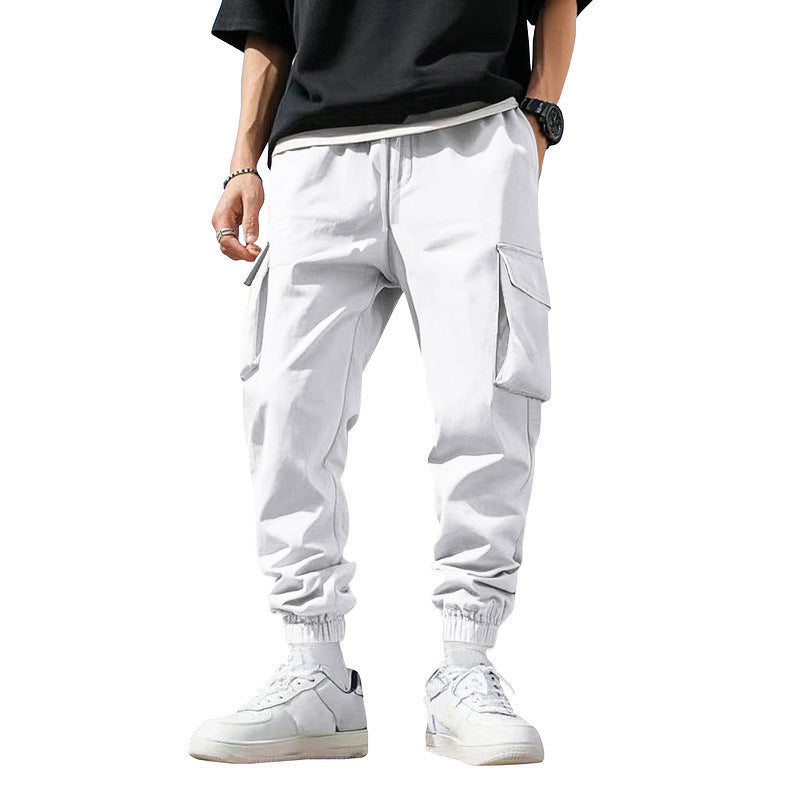 Men's urban utility joggers with multiple pockets and tapered leg StylebySassy