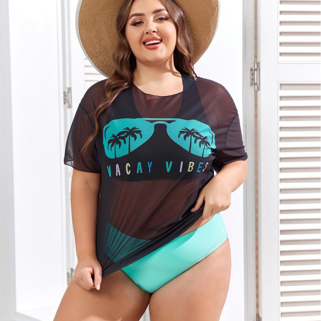 Women's Leisure Bikini Set with Mesh Top StylebySassy