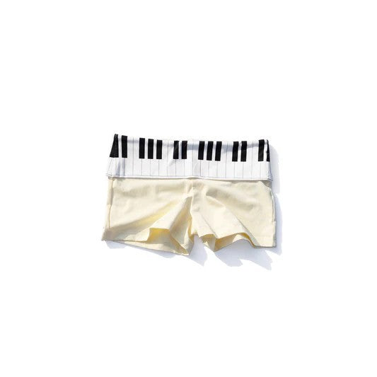Women's Polo Shirt and Shorts Set with Musical Design StylebySassy