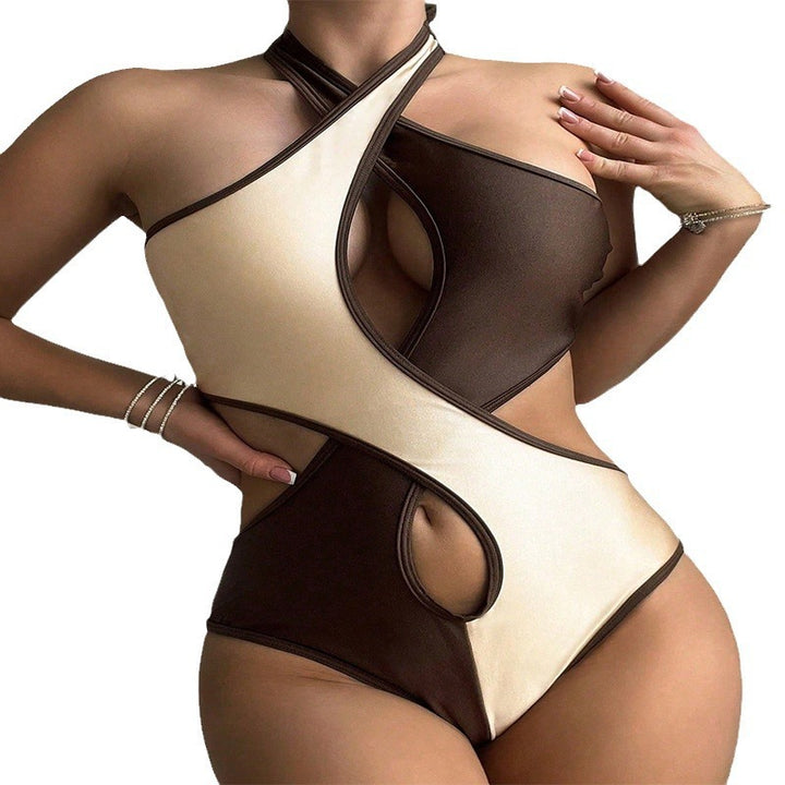 Women's one-piece swimsuit with innovative cut and sexy cut-out design StylebySassy
