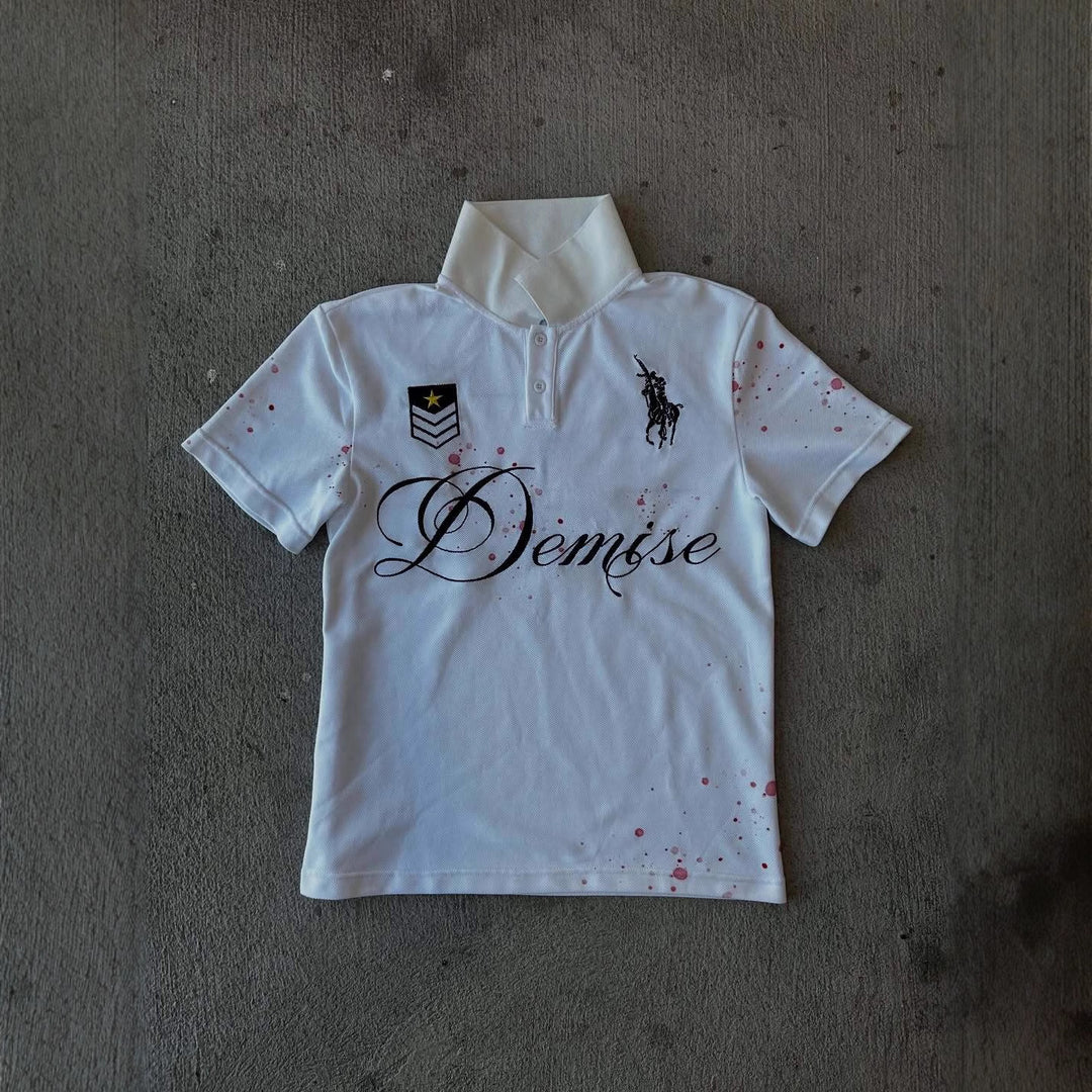 Ladies Polo T-Shirt with stylish lettering StylebySassy