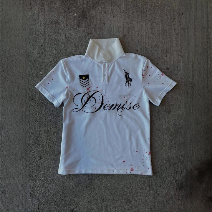 Ladies Polo T-Shirt with stylish lettering StylebySassy