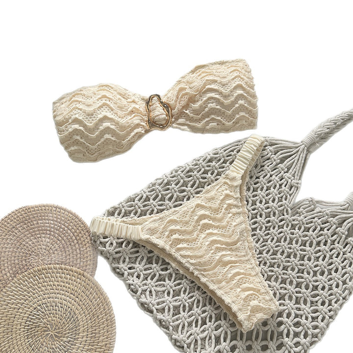 Women's Beach Bikini with Wave Pattern StylebySassy