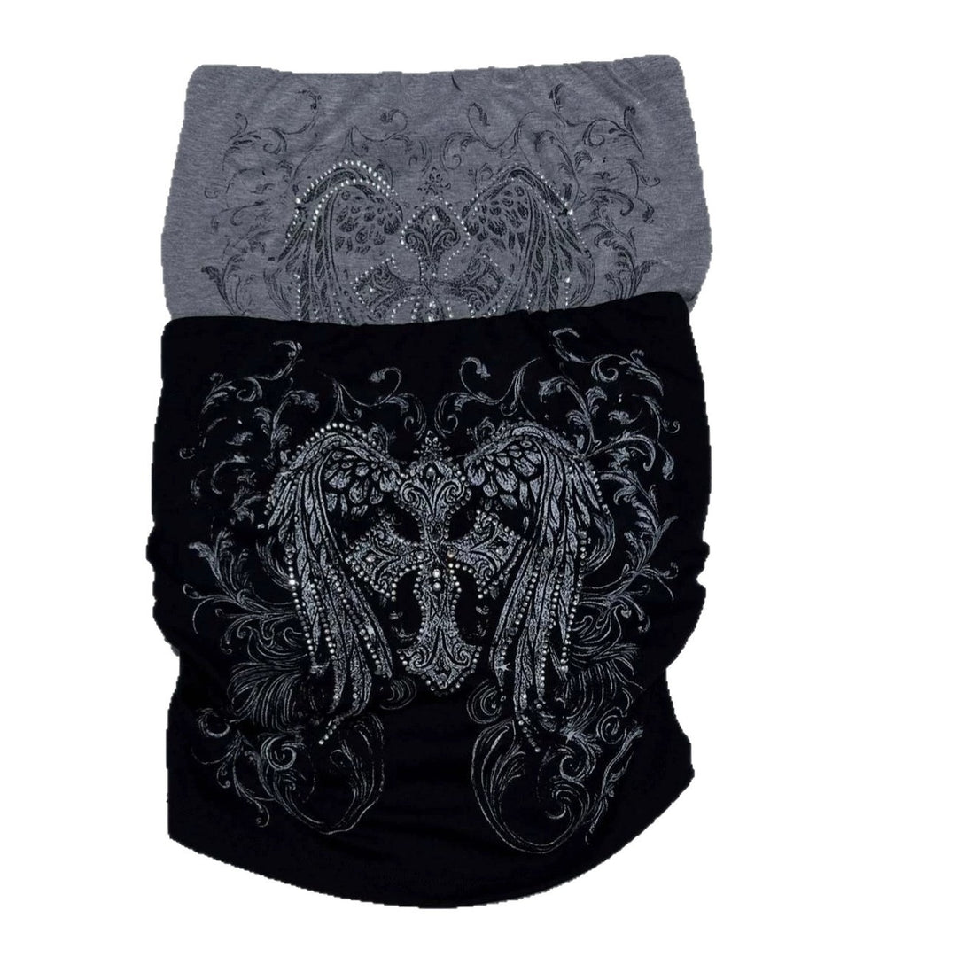Women off-shoulder top with elegant rhinestone decoration StylebySassy