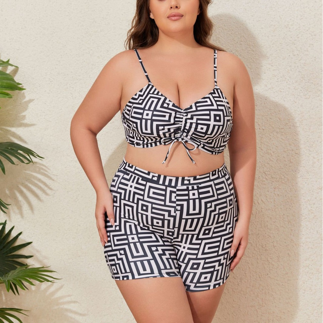 Women's Swimwear Set with Stylish Kimono and Shorts StylebySassy