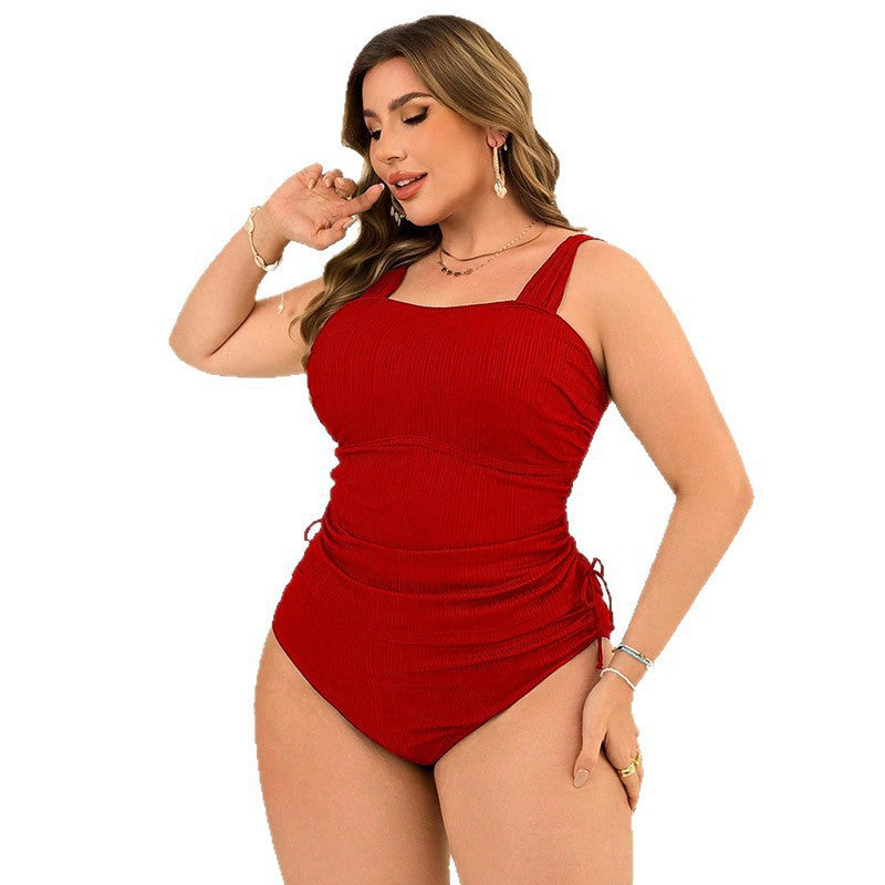 Women's elegant one-piece swimsuit with stylish ruffle details StylebySassy