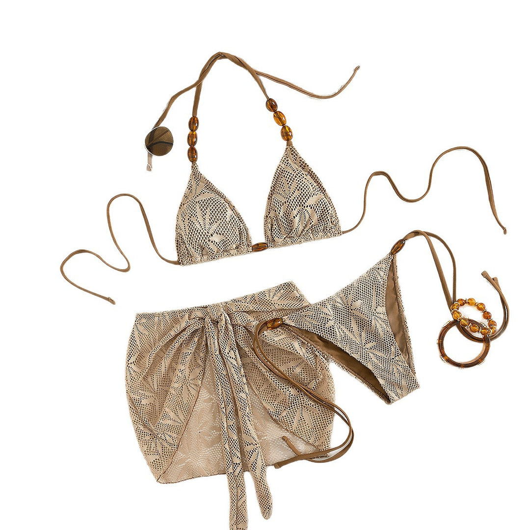 Women’s bikini set with sophisticated crochet pattern StylebySassy