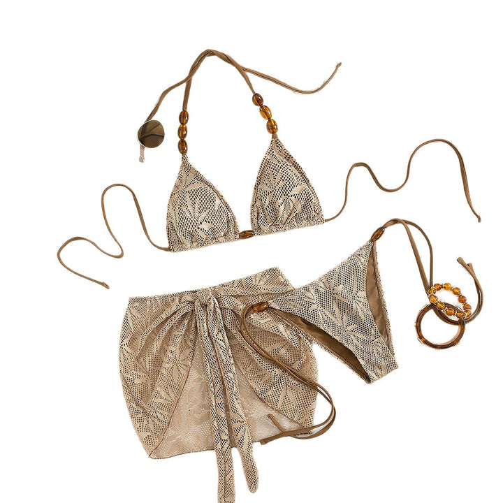 Women’s bikini set with sophisticated crochet pattern StylebySassy