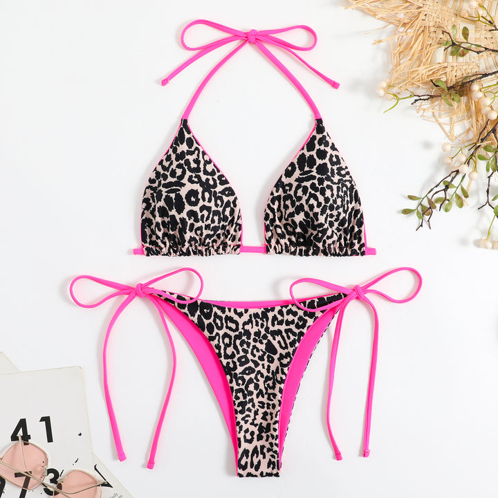 Women Triangle Bikini Set with exciting Leo pattern StylebySassy