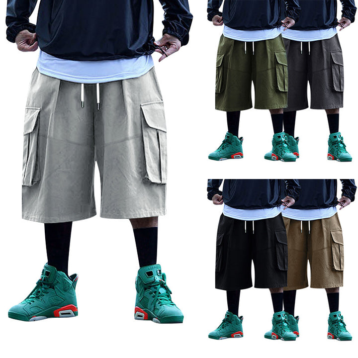 Women nan Cargo-Midi skirt with elastic drawstring waistband and patch flap pockets StylebySassy