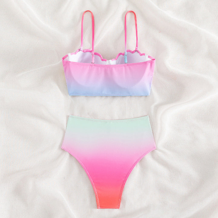 Women's bikini top with shell shape and high waistband StylebySassy