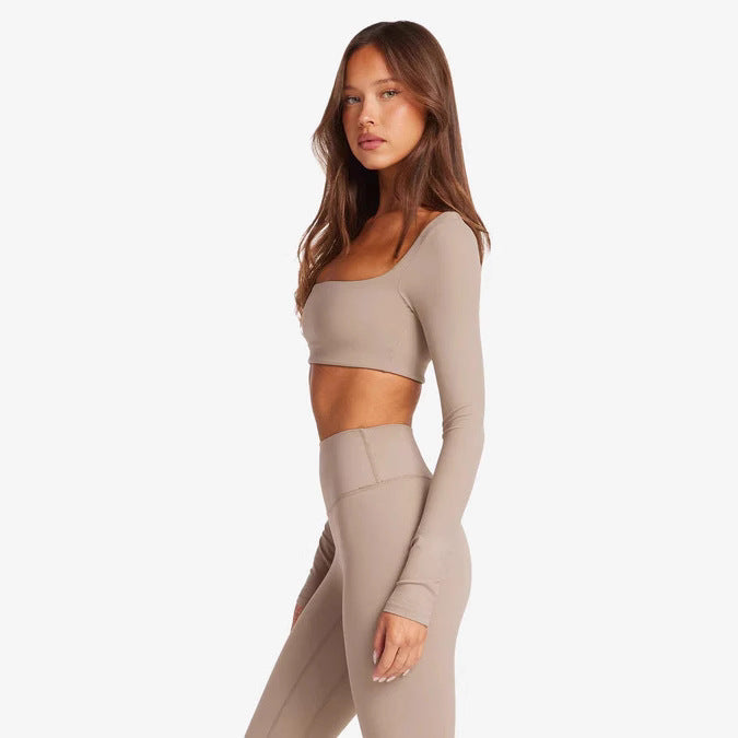 Women's Sporty Long Sleeve Crop Top StylebySassy