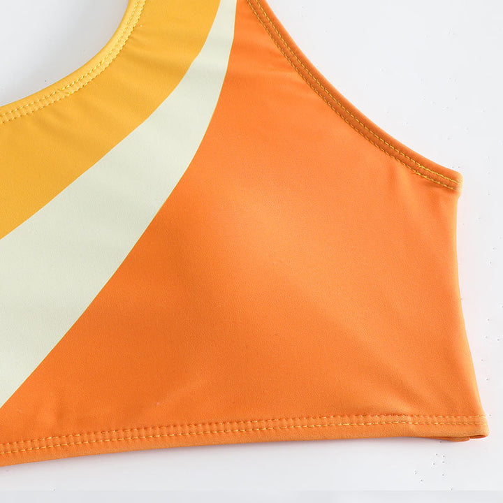 Women's One-Sided Bikini with Coordinated Color Design StylebySassy