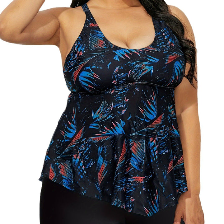 Women’s tankini top with flowing cut and high-quality floral design StylebySassy