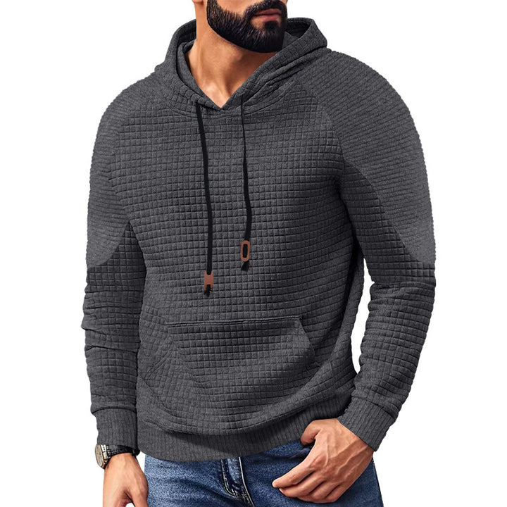 Men's hoodie with square structure, raglan sleeves, and kangaroo pocket StylebySassy