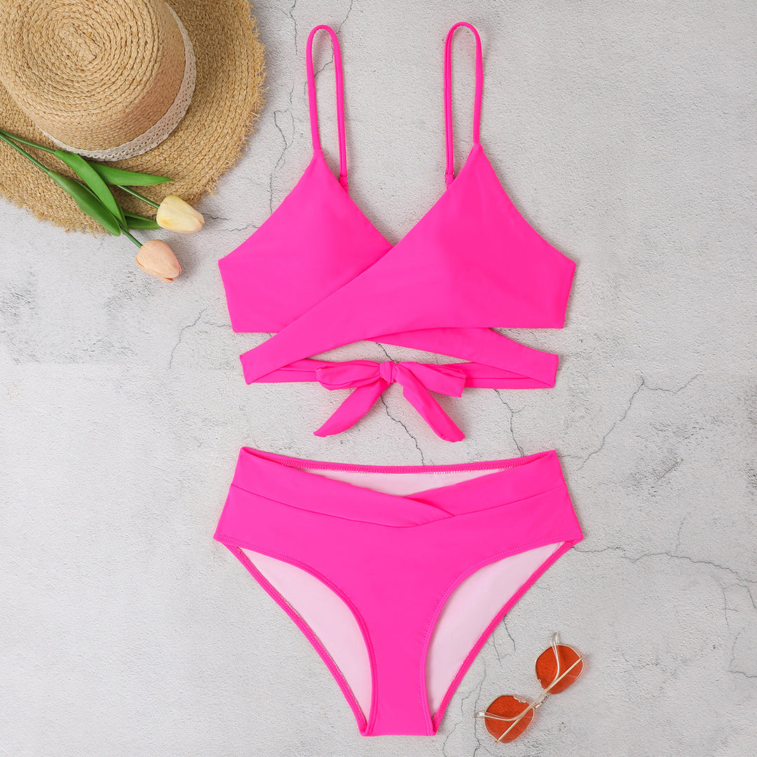 Ladies Triangle Bikini with Fashionable Accents StylebySassy