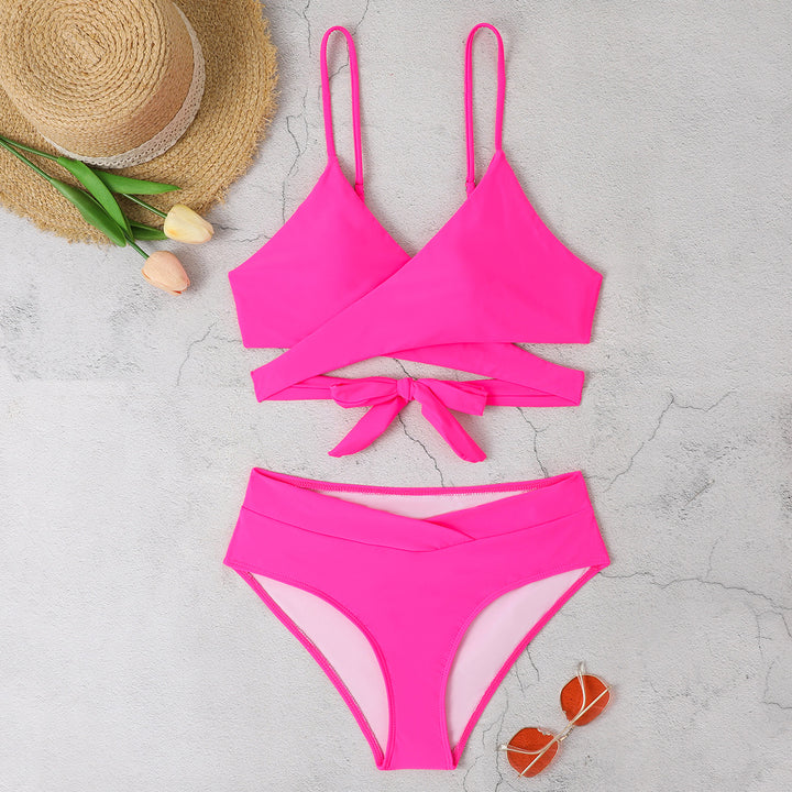 Ladies Triangle Bikini with Fashionable Accents StylebySassy