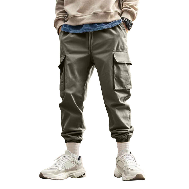 Men's urban utility joggers with multiple pockets and tapered leg StylebySassy