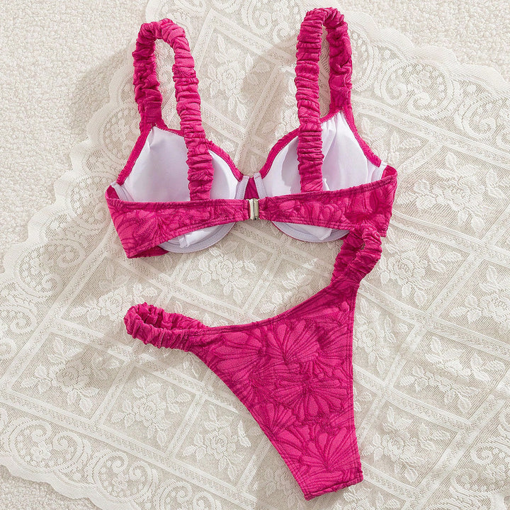 Women's bikini with refined ruffle design StylebySassy