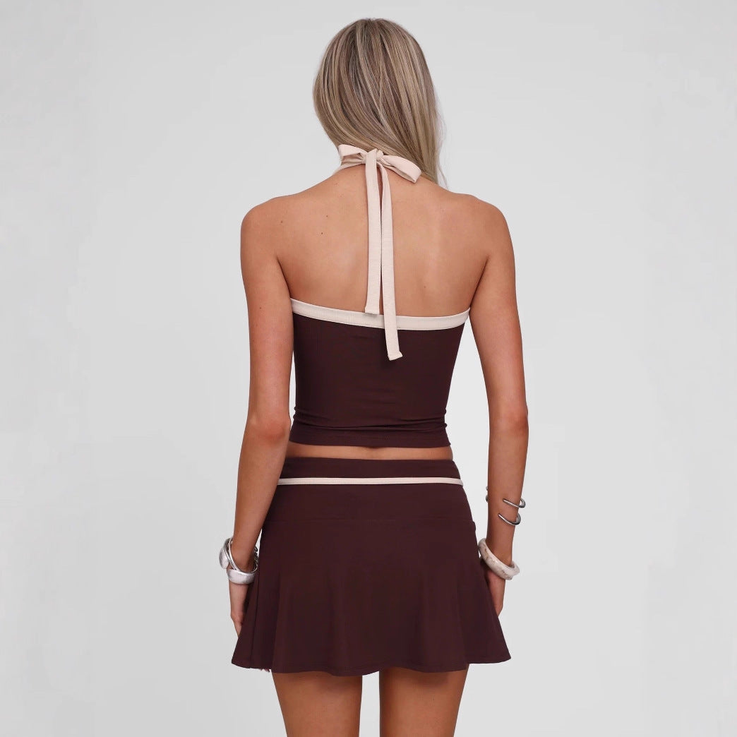 Women's sporty top with matching skirt StylebySassy