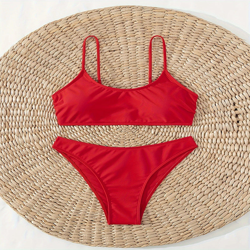 Women's bikini set with adjustable spaghetti straps StylebySassy