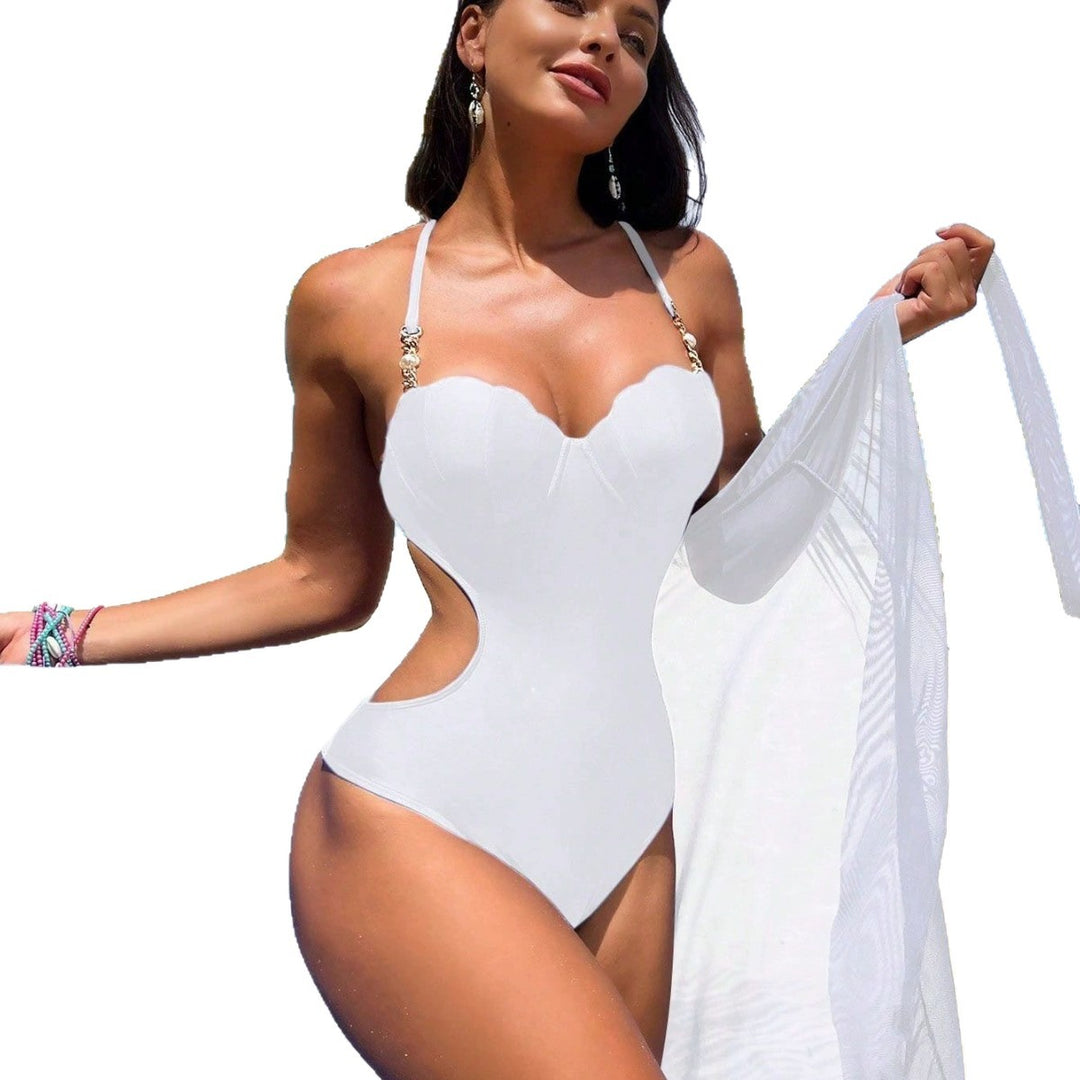 Women’s swimsuit with transparent maxi dress StylebySassy