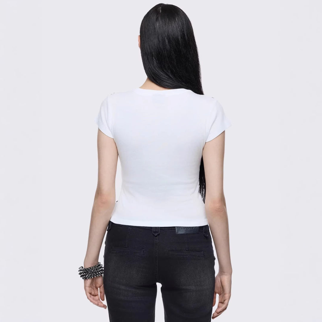 Women Creative Graphic Print T-Shirt StylebySassy