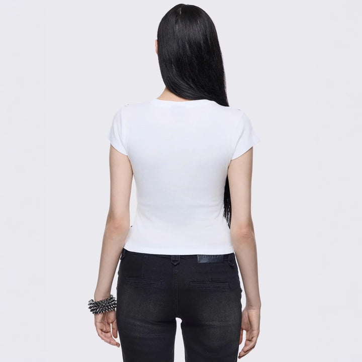 Women Creative Graphic Print T-Shirt StylebySassy