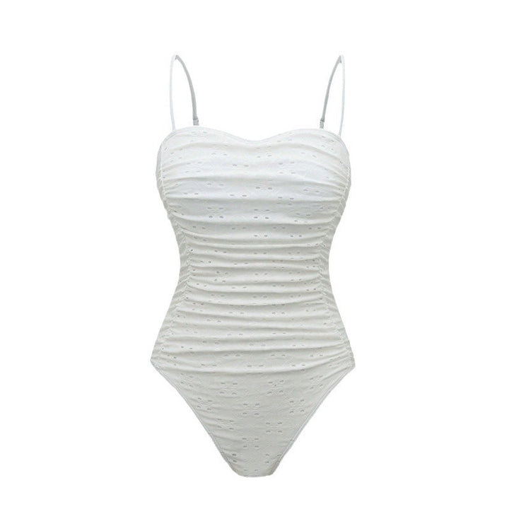 Women's elegant one-piece swimsuit with ruching StylebySassy