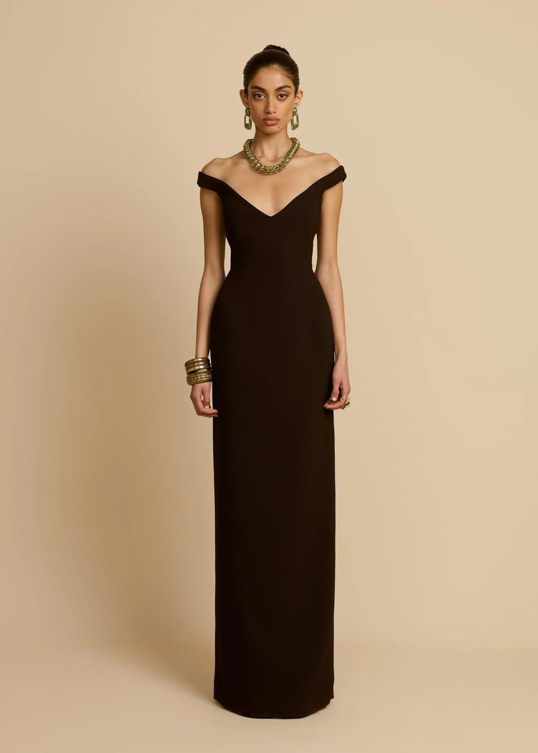 Women's Simple Off-Shoulder Maxi Dress StylebySassy