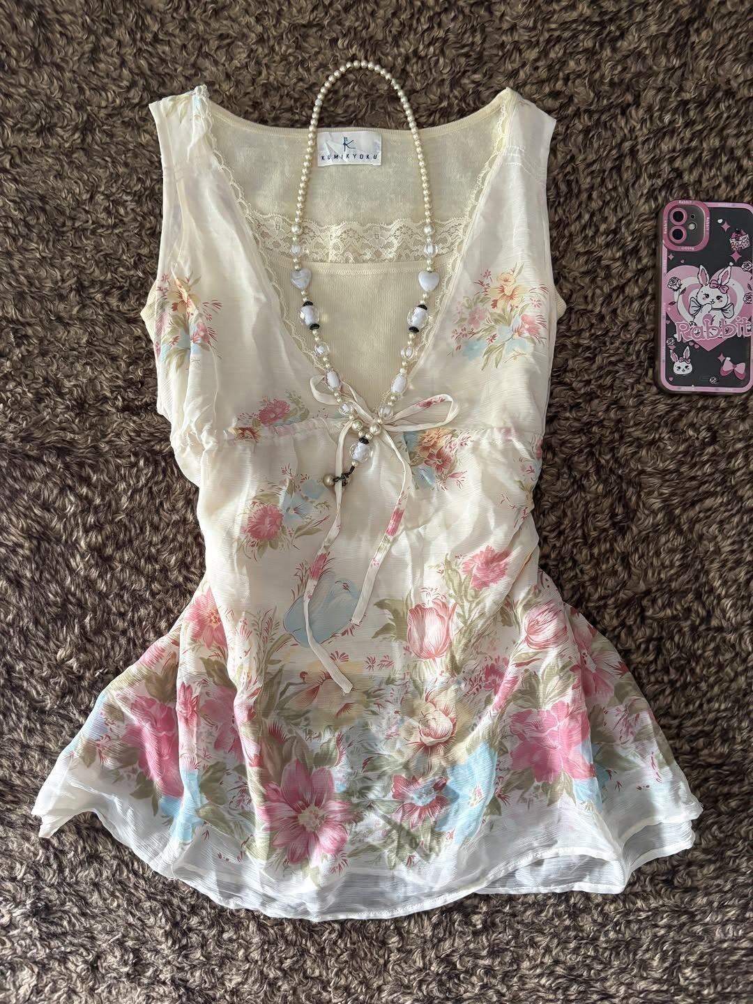 Women Playful Flower Top StylebySassy