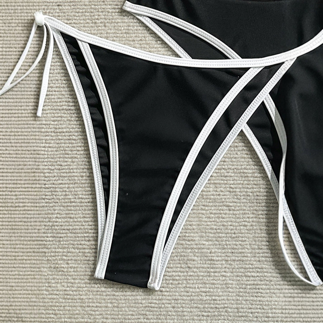 Women's Triangle Bikini with Elegant Ties StylebySassy