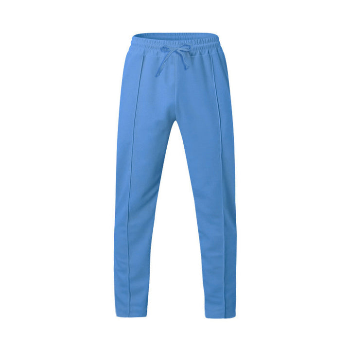 Men's sporty joggers with elastic waistband and front center seam StylebySassy