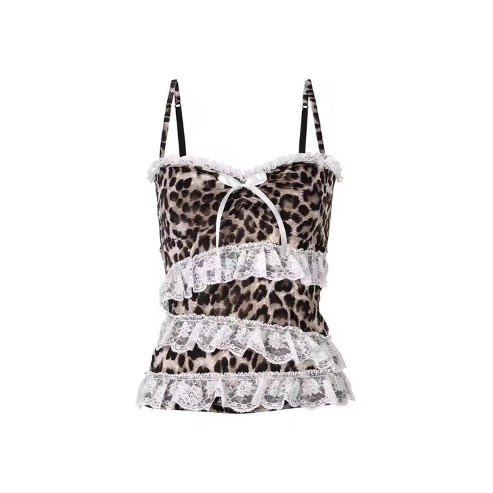 Women's Ruffle Top with Leopard Print StylebySassy