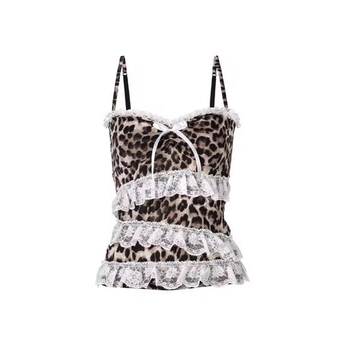 Women's Ruffle Top with Leopard Print StylebySassy