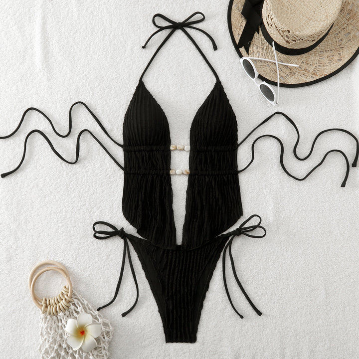 Women High Quality Ribbed Bikini with Adjustable Straps StylebySassy