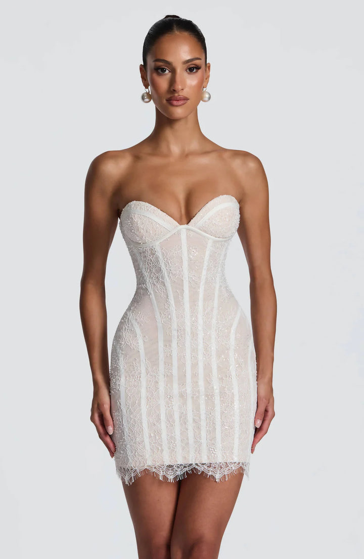 Women's Lace Dress with Figure-Hugging Silhouette StylebySassy