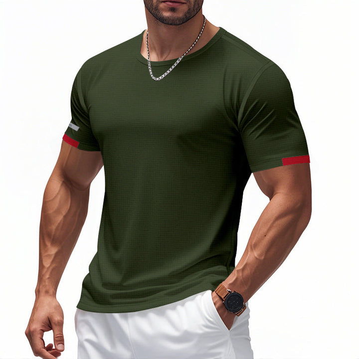 Men's functional T-shirt with breathable design and reflective details StylebySassy