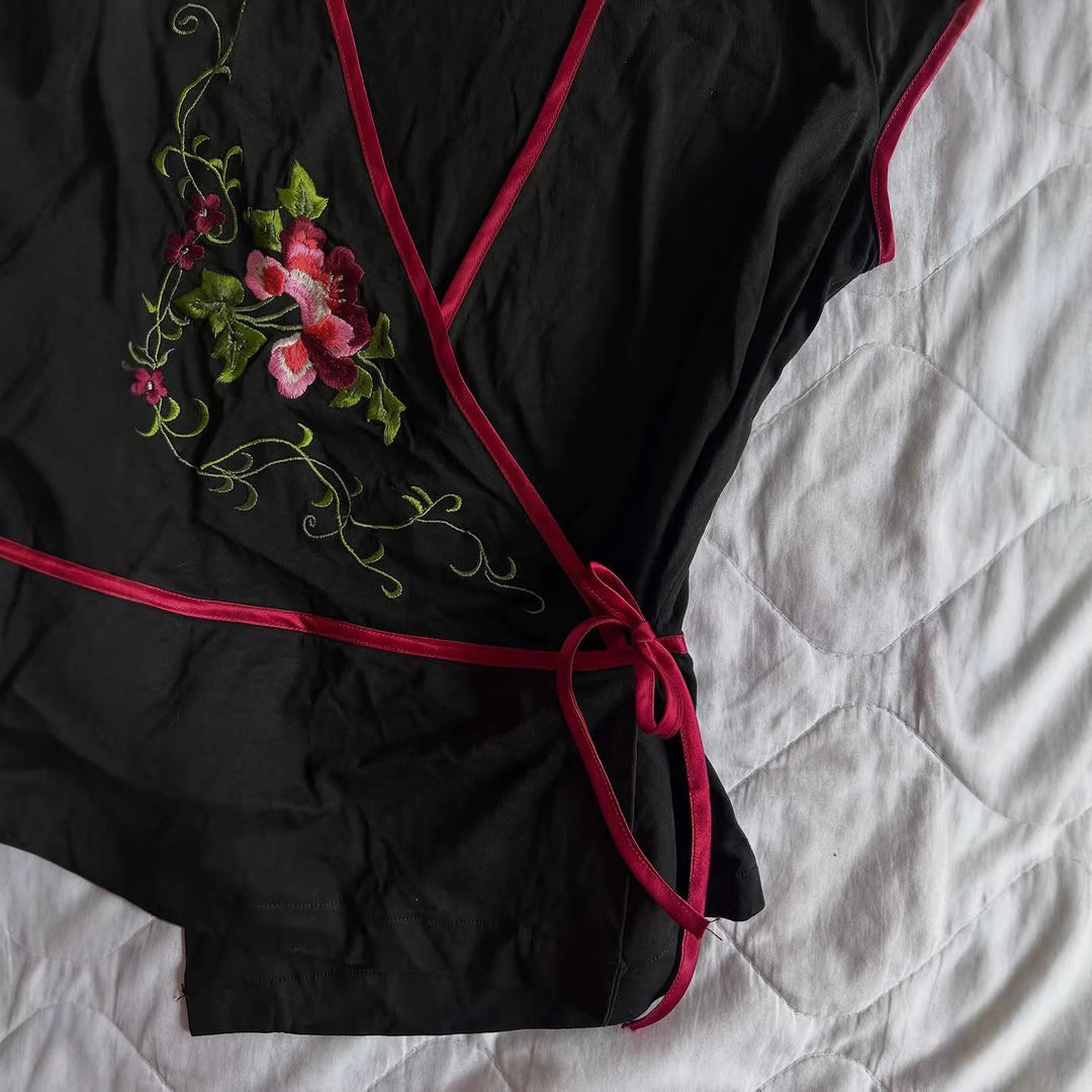 Women’s blouse dress with floral embroidery StylebySassy