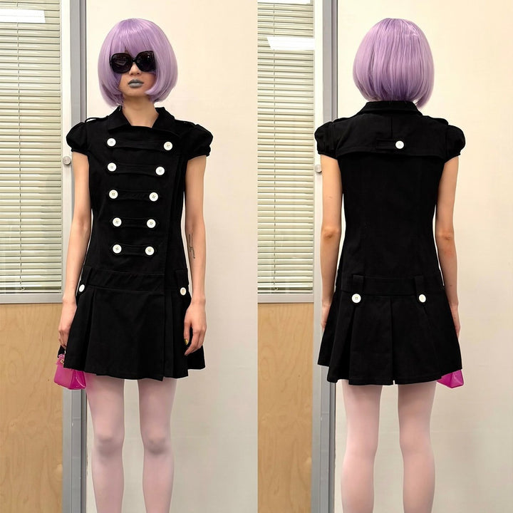 Women's Vintage Dress with Button Details StylebySassy