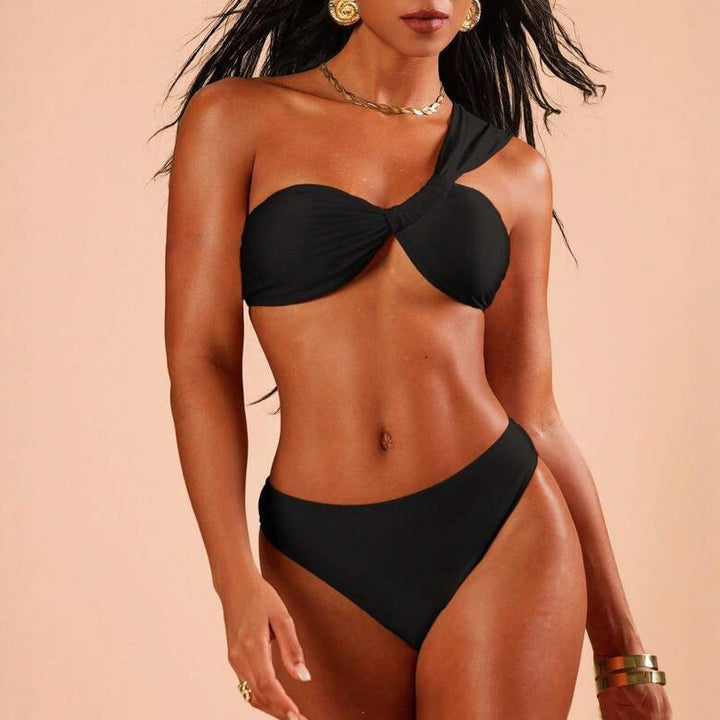Women's Elegant One-Sided Bikini with Comfortable Strap StylebySassy